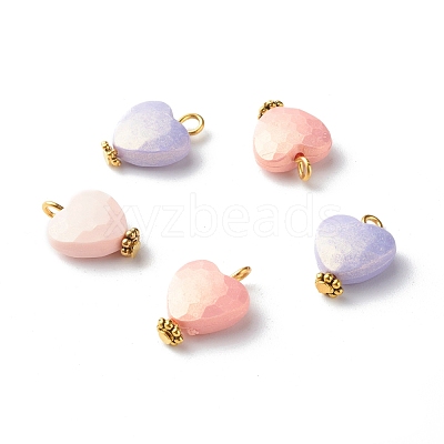 Spray Painted Acrylic Pendants PALLOY-JF00826-1