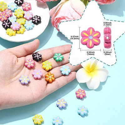 30Pcs Alloy Enamel Beads ENAM-CJ0006-20-1