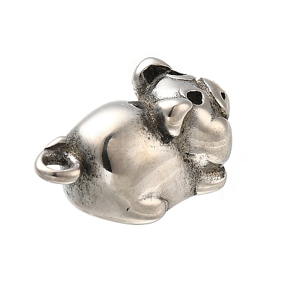 Retro 304 Stainless Steel Pendants STAS-L284-12AS-1