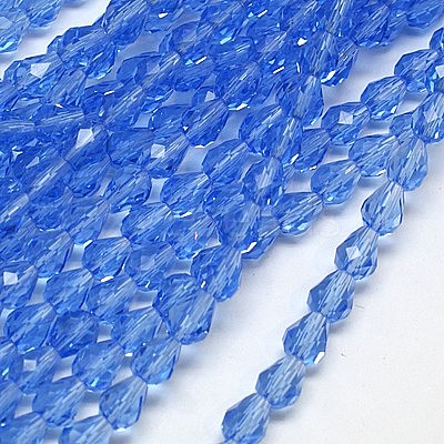 Glass Beads Strands EGLA-E010-8x12mm-02-1