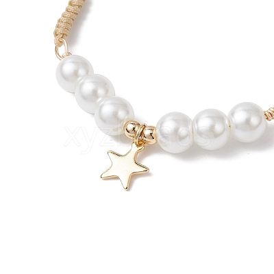 4Pcs 304 Stainless Steel Charms Bracelets BJEW-JB12518-1