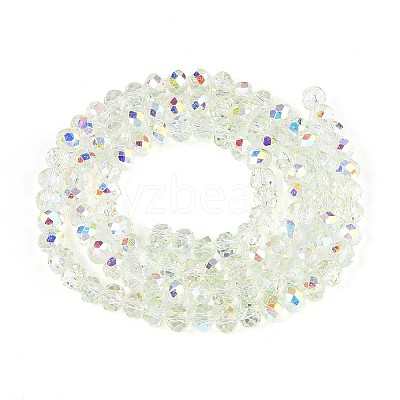 Transparent Glass Beads Strands EGLA-N016-4mm-06-1