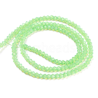 Baking Paint Transparent Glass Beads Strands DGLA-F029-J2mm-01-1