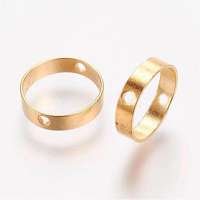 Brass Bead Frames KK-F696-12mm-G-1