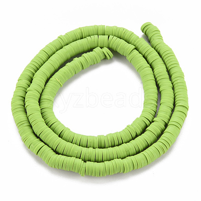 Handmade Polymer Clay Bead Strands CLAY-T002-4mm-68-1