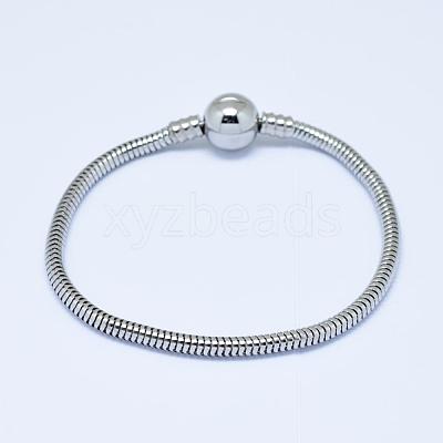 Tarnish Resistant 304 Stainless Steel European Style Bracelets for Jewelry Making PPJ-F002-01B-1