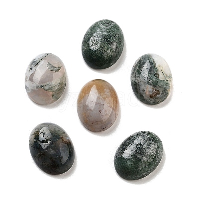 Natural Indian Agate Cabochons G-G145-01B-34-1