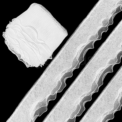 5M 3-Layer Organza Pleated Ribbon OCOR-PH0002-96B-1
