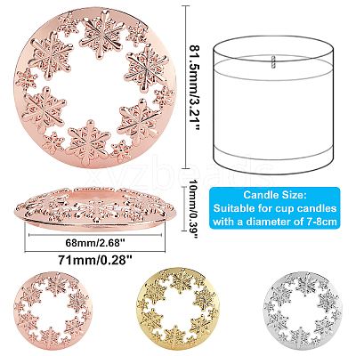 Zinc Alloy Candle Lids PALLOY-PH0013-60-1