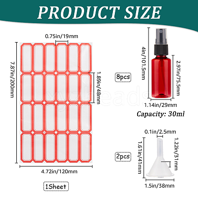 Empty Portable Plastic Spray Bottles AJEW-GF0009-72A-02-1