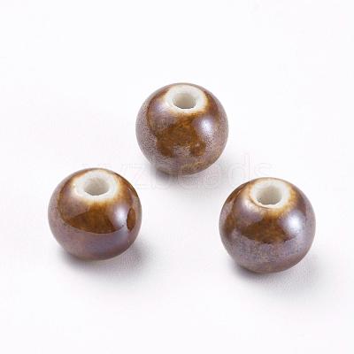 Glazed Porcelain Beads PORC-D001-8mm-05-1