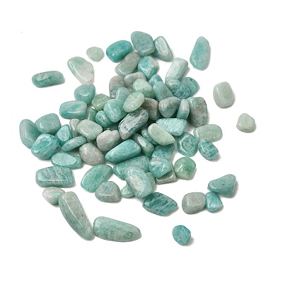 Natural Amazonite Chip Beads G-M364-04B-1