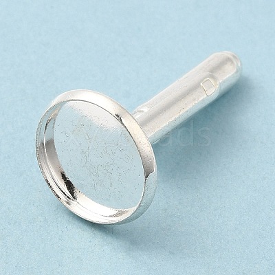 Flat Round Brass Cuff Settings KK-XCP0001-72S-1