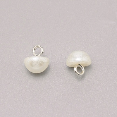 1-Hole Plastic Buttons BUTT-WH0022-06E-1