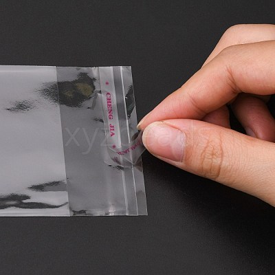 Rectangle Clear Cellophane Bags X-OPC-R010-14x6cm-1