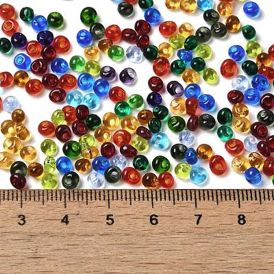 Transparent Colours Glass Seed Beads SEED-P006-02A-03-1