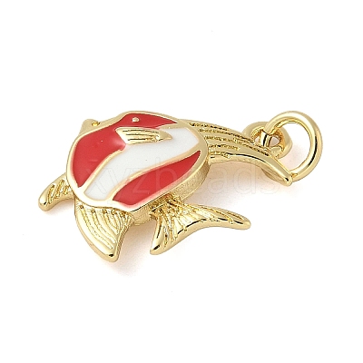 Brass Enamel Pendants KK-C110-22A-02G-1
