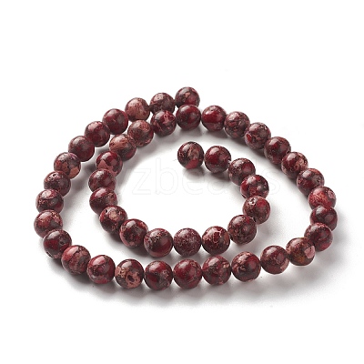 Natural Imperial Jasper Beads Strands G-I122-8mm-19-1