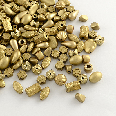 Plated Acrylic Beads MACR-R546-09-1