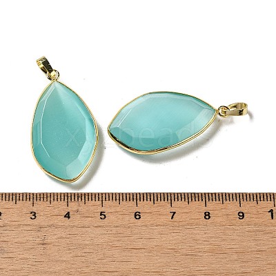 Cat Eye Pendants G-K338-08G-09-1