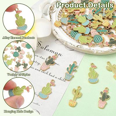 Alloy Enamel Pendants FIND-CJZ0002-001KCG-1