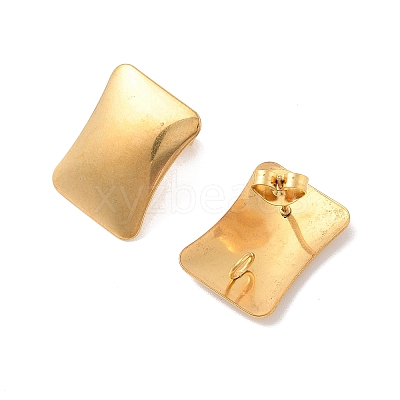 304 Stainless Steel Stud Earrings Findings LS-EJEW-R151-01G-09-1