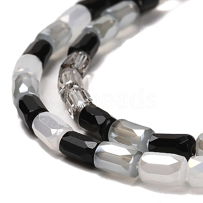 Electroplate Glass Beads Strands EGLA-D030-08B-1