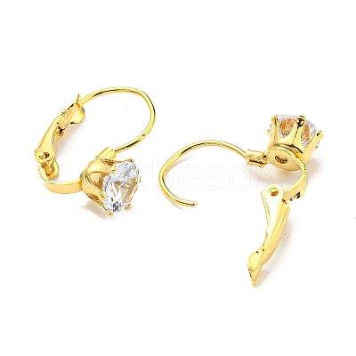 12 Pairs Crystal Rhinestone Diamond Leverback Earrings AJEW-C032-05G-1