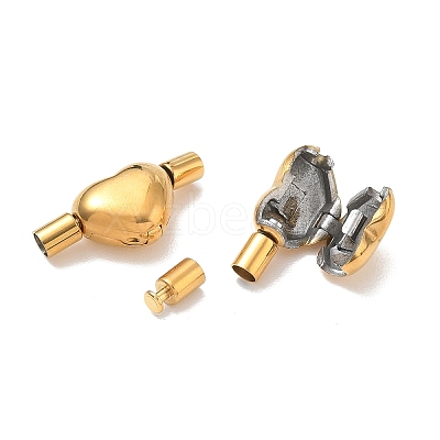 304 Stainless Steel European Clasps with Cord Ends SA-CBABC0F-07G-1