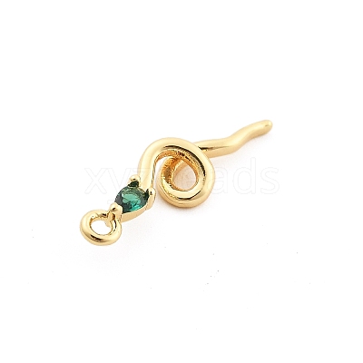 Brass Micro Pave Cubic Zirconia Pendants KK-M321-01E-G03-1