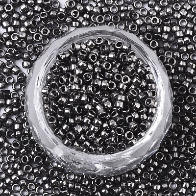 Electroplate Glass Seed Beads SEED-S042-01A-01-1