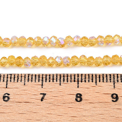 Electroplate Glass Beads Strands EGLA-A044-T2mm-L03-1