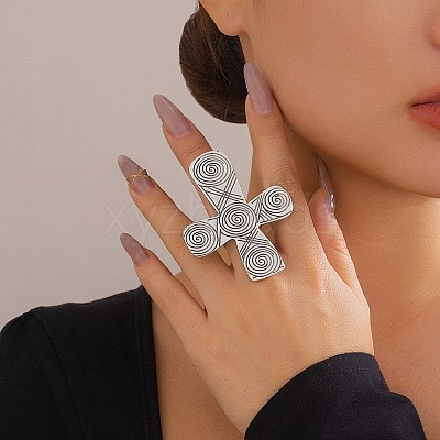 Alloy Adjustable Ring LS-RJEW-K260-01A-P-1
