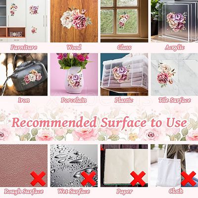 3 Sheets 3 Styles PVC Waterproof Decorative Stickers DIY-WH0404-568-1