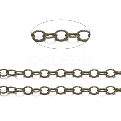 Brass Cable Chains X-CHC024Y-AB-1