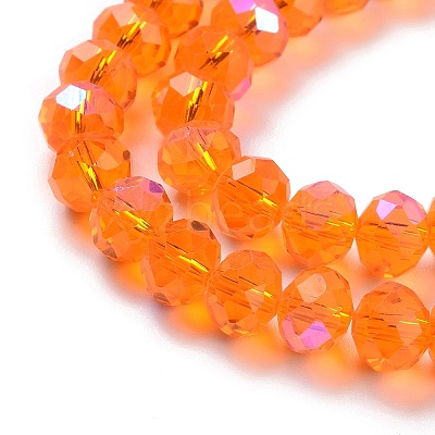 Electroplate Glass Beads Strands X1-EGLA-A034-T8mm-L07-1