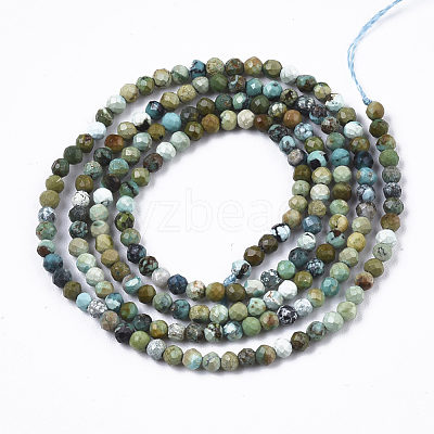 Natural Green Turquoise Beads Strands G-N328-001A-1