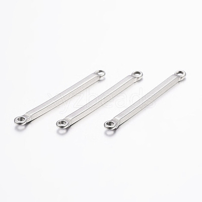 Tarnish Resistant 304 Stainless Steel Bar Links connectors X-STAS-I071-10P-1