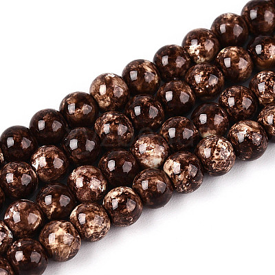 Baking Paint Glass Beads Strands DGLA-N016-4mm-05-1