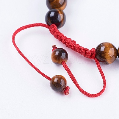 Adjustable Nylon Cord Braided Bead Bracelets LS-BJEW-F308-55C-1