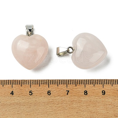 Natural Rose Quartz Pendants G-F820-10A-08-1