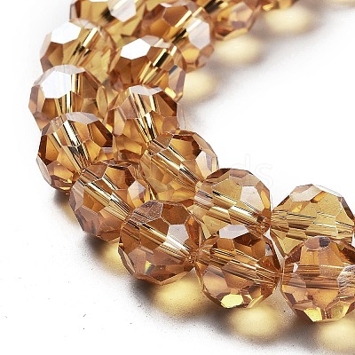 Electroplate Transparent Glass Beads Strands EGLA-A035-T10mm-A17-1