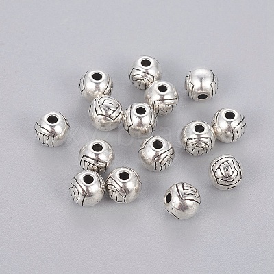Tibetan Style Alloy Beads for Valentine's Day TIBEB-Q041-AS-FF-1