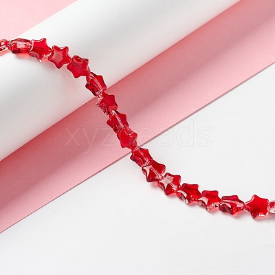 Transparent Glass Beads Strand GLAA-F112-02C-1