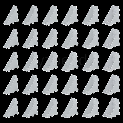 60Pcs 6 Styles Triangle Plastic Furniture Corner Guards AJEW-BC0007-84B-1