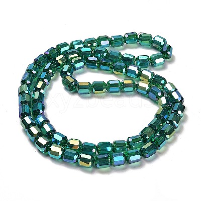 Electroplate Glass Beads Strands EGLA-D030-19F-1