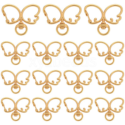 20Pcs Alloy Swivel Clasps FIND-SC0017-28G-1