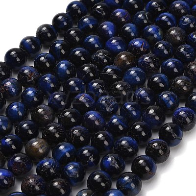 Natural Tiger Eye Beads Strands G-F591-18-10mm-03-1