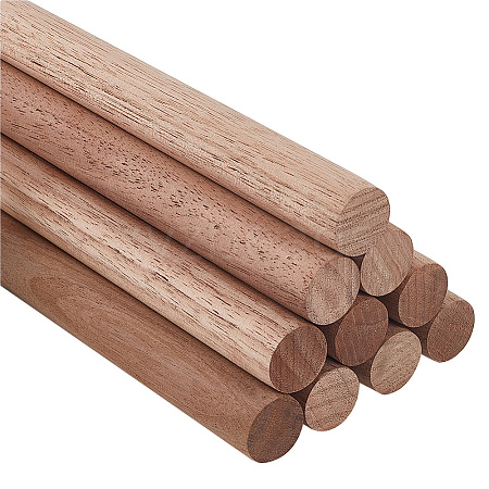 Round Walnut Wooden Sticks WOOD-WH0034-27A-1