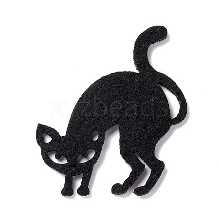 Wool Felt Cat Party Decorations AJEW-P101-05A-1